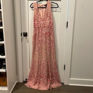 BCBG MaxAzria Pink Formal Lace Gown size 6